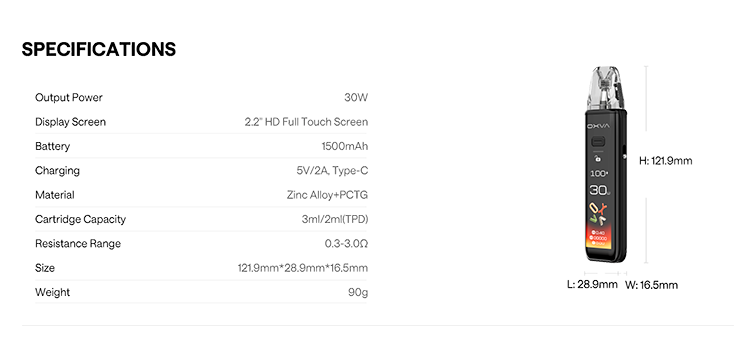 XLIM 3 ULTRA Techspec-